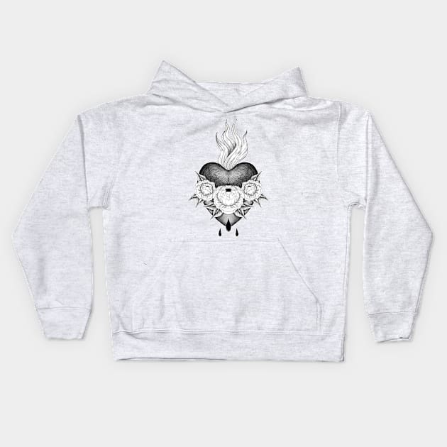 Immaculate Heart Kids Hoodie by lOll3